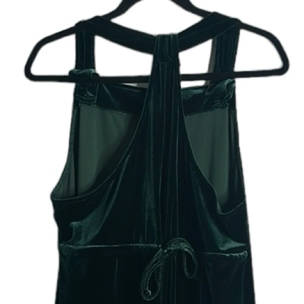 Carol Anderson green velvet midi dress size large - Picture 7 of 8
